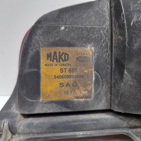 Lampa zespolona tylna prawa 040600999000 FIAT