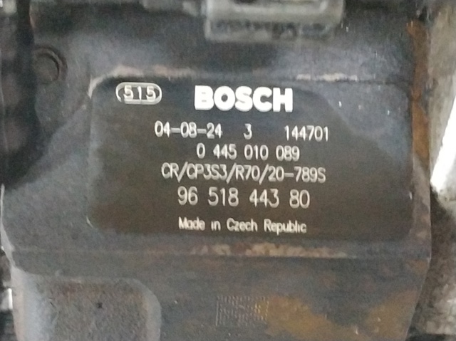 Pompa wtryskowa wysokiego ciśnienia 0445010089 PEUGEOT
