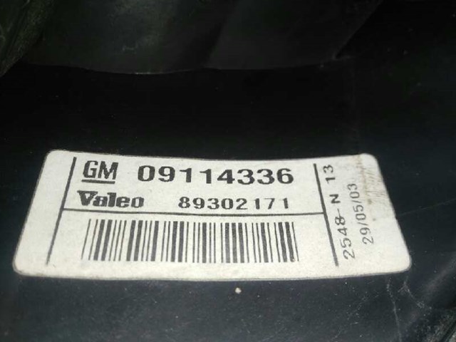 Lampa zespolona tylna lewa 09114336 OPEL