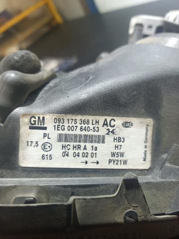 Reflektor lewy 093175368LH OPEL