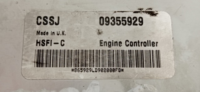 Sterownik silnika 09355929 OPEL