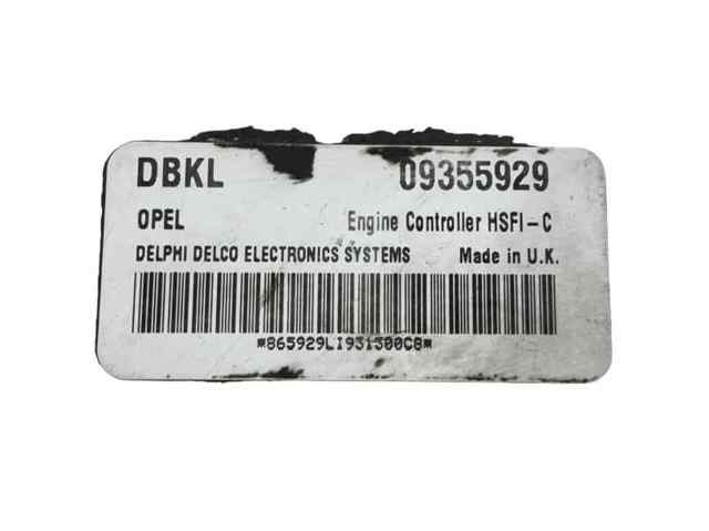 Sterownik silnika 09355929 OPEL
