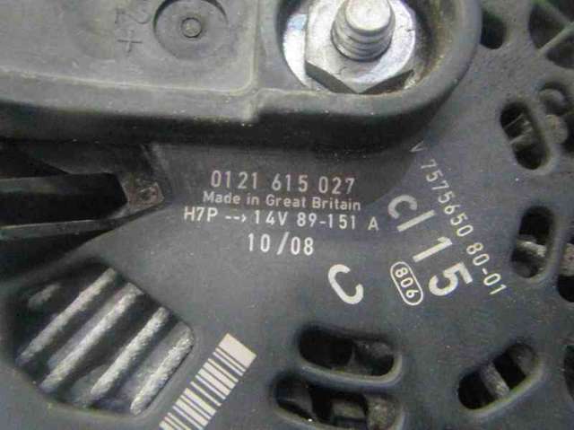 Alternator 121615027 PEUGEOT