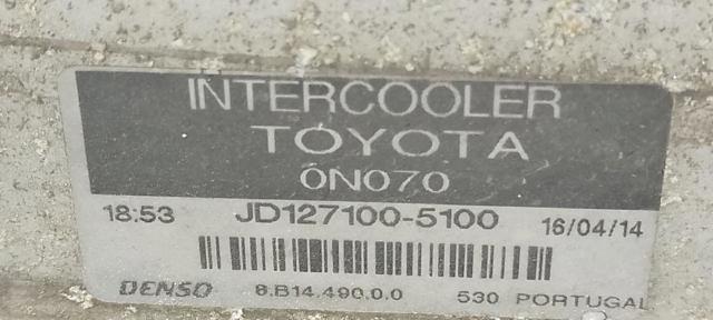Chłodnica intercoolera 1271005100 TOYOTA
