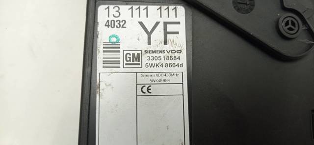 Blok komfortu 13111111 OPEL