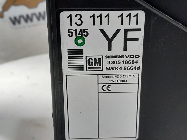Blok komfortu 13111111 OPEL
