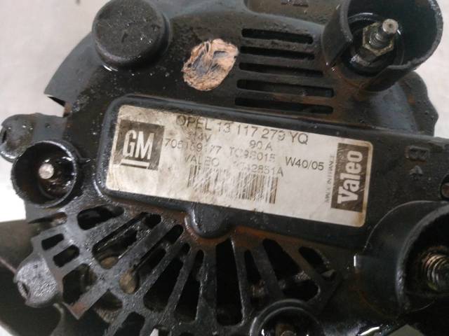 Alternator 13117279 OPEL