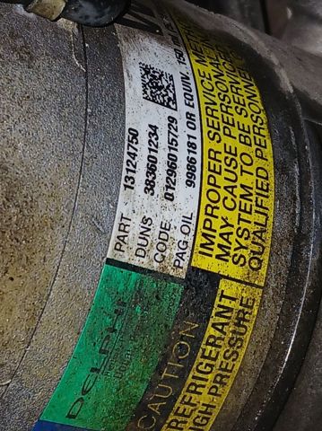 Sprężarka klimatyzacji 13124750 OPEL