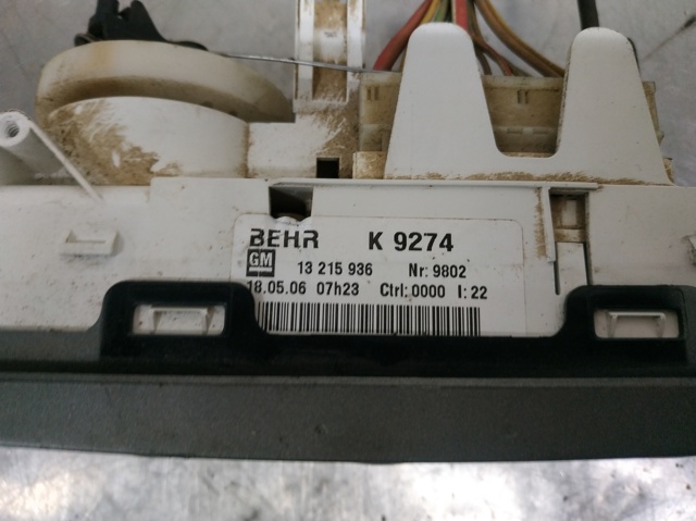 Sterownik trybów ogrzewania/klimatyzacji 13215936 OPEL