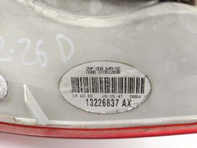 Lampa zespolona tylna prawa 13226837 OPEL