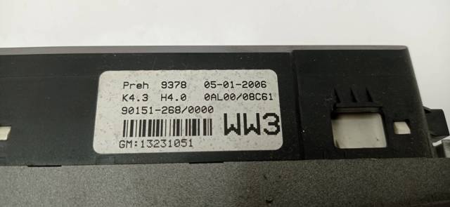 Sterownik trybów ogrzewania/klimatyzacji 13231051 OPEL