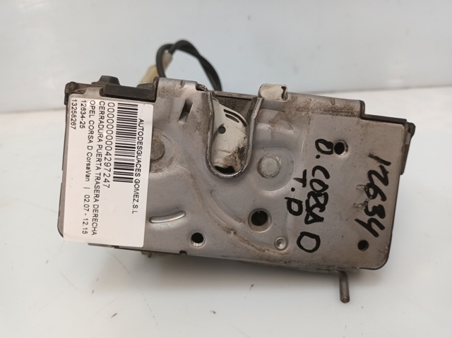 Zamek drzwi tylnych prawych 13258267 OPEL