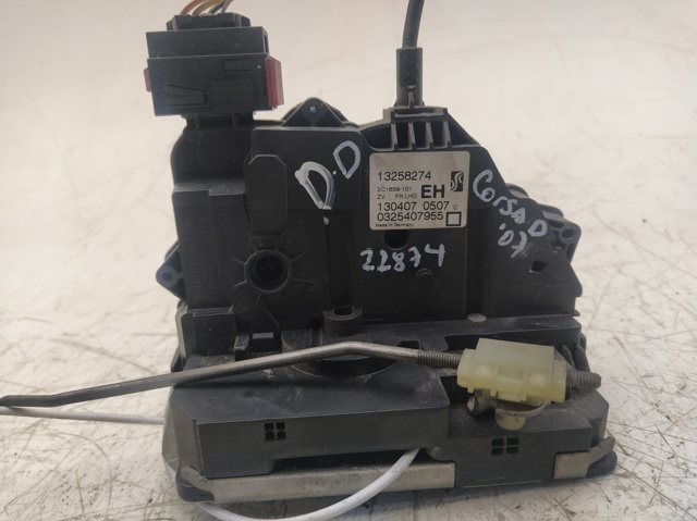 Zamek drzwi przednich prawych 13258274 OPEL