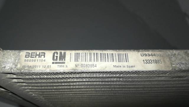 Chłodnica klimatyzacji 13331005 OPEL