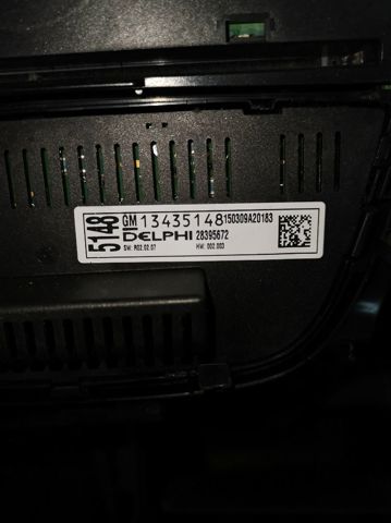 Sterownik trybów ogrzewania/klimatyzacji 13435148 OPEL