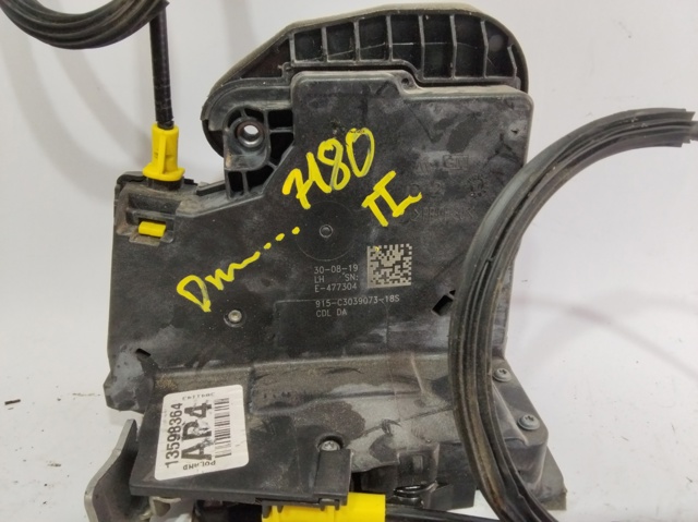 Zamek drzwi tylnych lewych 13598364 OPEL