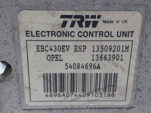 Sterownik ABS  hydrauliczny 13663901 OPEL