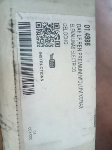 Mechanizm podnoszenia szyby drzwi przednich prawych DAF 45