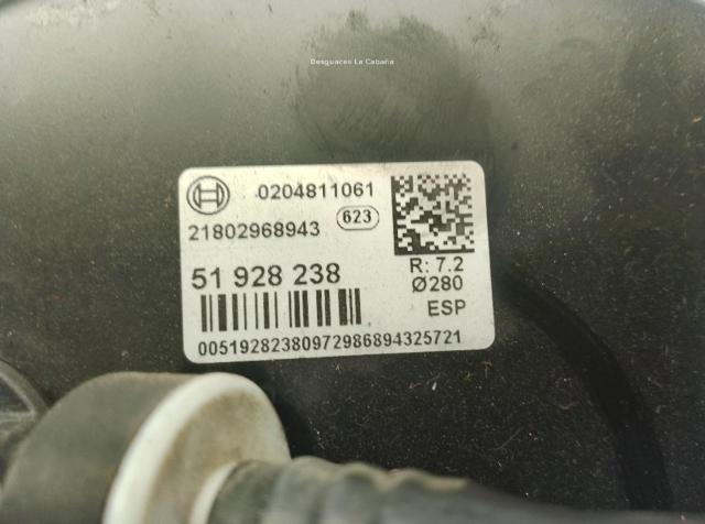 Wzmacniacz próżniowy hamulców Citroen Jumper 250