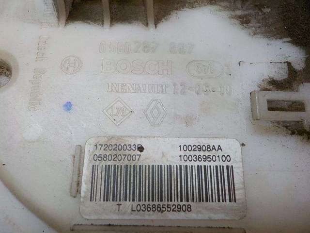 Czujnik poziomu paliwa w zbiorniku 172020033R RENAULT