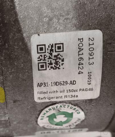 Sprężarka klimatyzacji 1763935 FORD