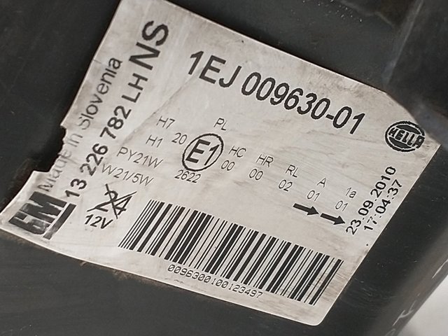 Reflektor lewy 1EJ00963001 OPEL