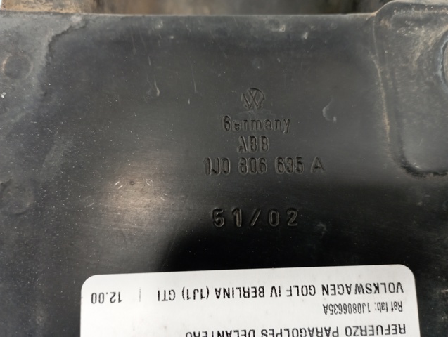 Wzmocnienie zderzaka przedniego 1J0806635A VAG