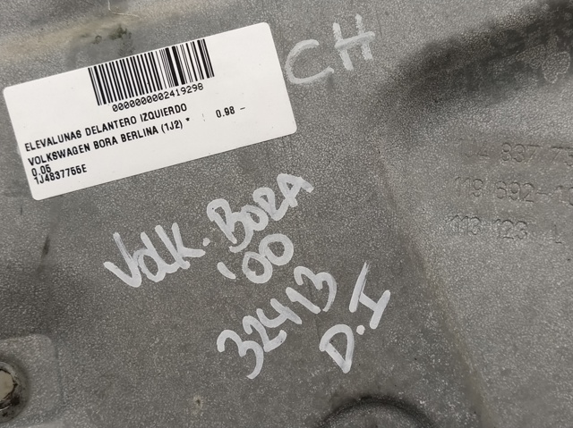 Mechanizm podnoszenia szyby drzwi przednich lewych 1J4837755E VAG