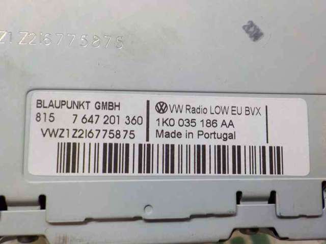 Radioodtwarzacz (radio AM/FM) 1K0057187AX VAG