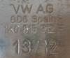 Osłona tarczy hamulcowej przedniej prawej 1K0615312F VAG