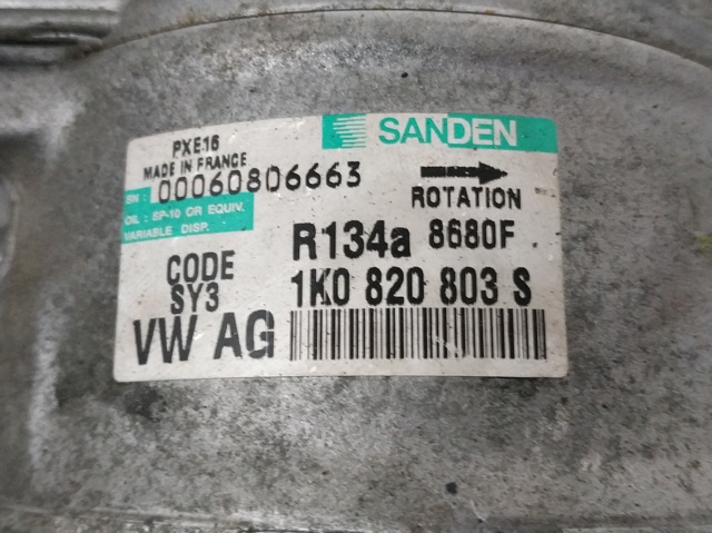 Sprężarka klimatyzacji 1K0820803S VAG