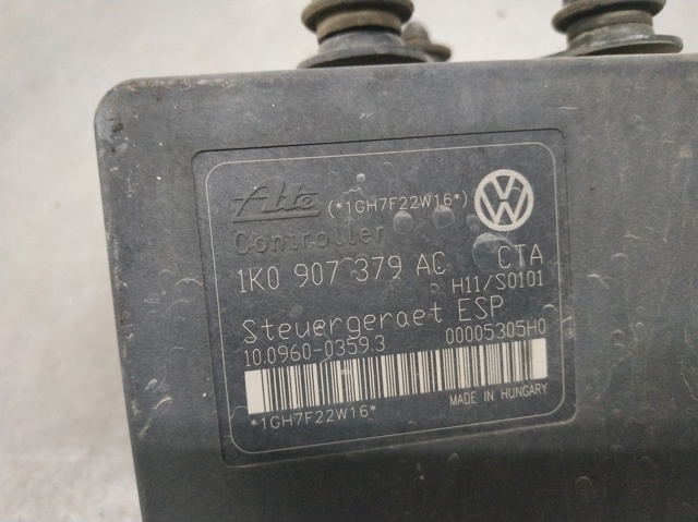 Sterownik ABS  hydrauliczny 1K0907379AC VAG