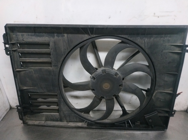 Wentylator elektryczny układu chłodzenia, kompletny (silnik+wirnik) lewy 1K0959455FB VAG