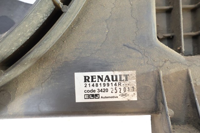 Dyfuzor chłodnicy, w komplecie z silnikiem i wirnikiem 214819914R RENAULT