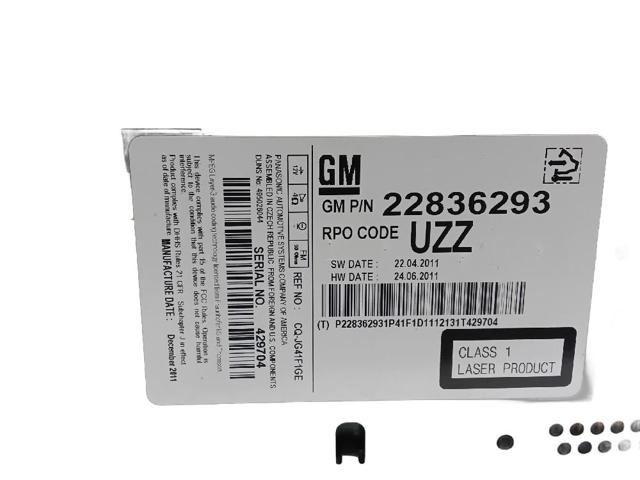Radioodtwarzacz (radio AM/FM) 22836293 OPEL