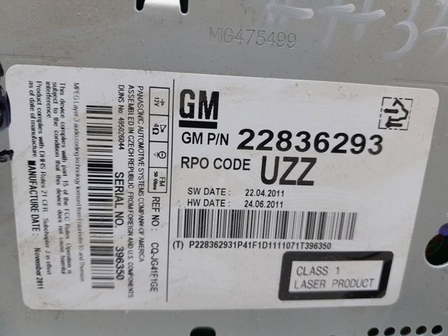 Radioodtwarzacz (radio AM/FM) Opel Astra 35