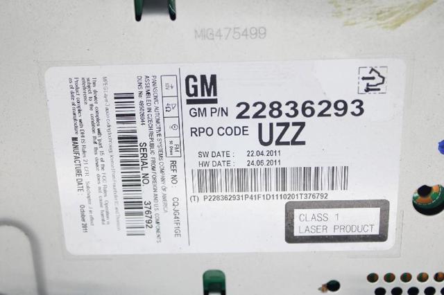 Radioodtwarzacz (radio AM/FM) Opel Astra 35