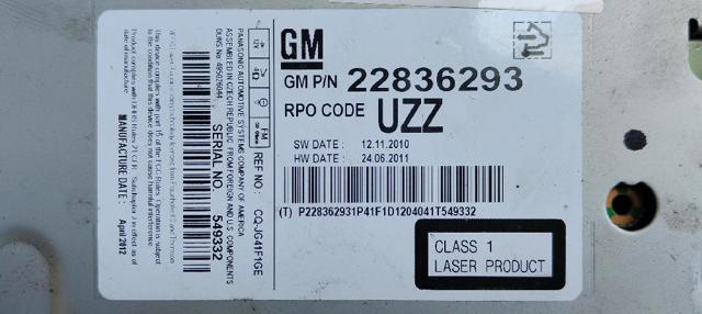 Radioodtwarzacz (radio AM/FM) Opel Astra 35