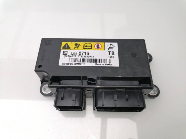 Sterownik poduszki bezpieczeństwa 22922716 OPEL