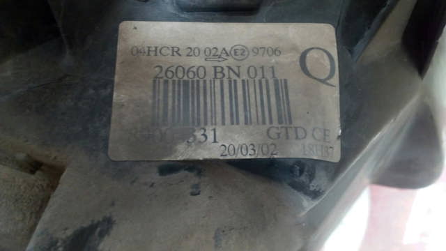 26060BN011 Nissan/Infiniti