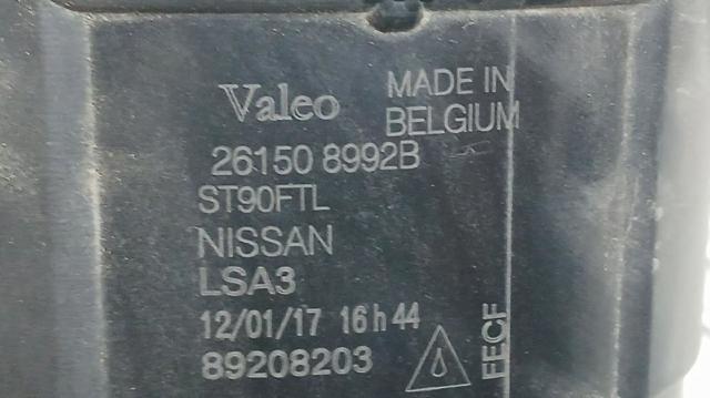 Lampa przeciwmgielna lewa/prawa 261508992B NISSAN