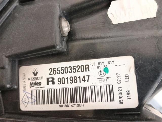 Lampa zespolona tylna prawa Renault Megane 4 K9A, K9M, K9N