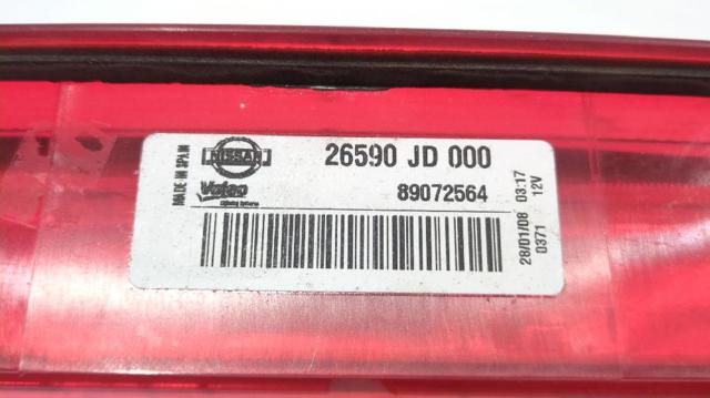 Lampa stop tylna dodatkowa Nissan Qashqai 1 J10