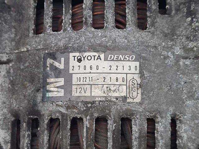Alternator 2706022130 TOYOTA