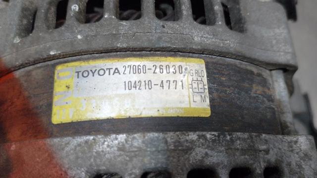 Alternator 2706026030 TOYOTA