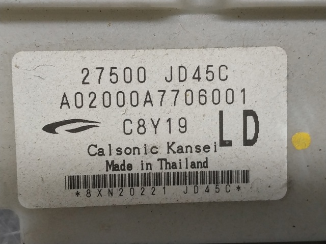 Sterownik trybów ogrzewania/klimatyzacji 27500JD45C NISSAN