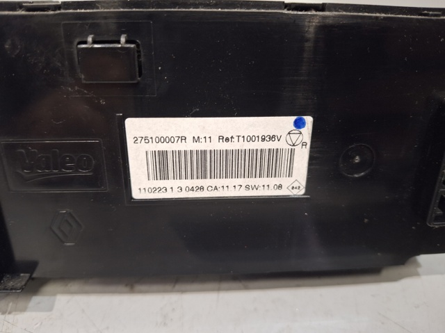Sterownik trybów ogrzewania/klimatyzacji 275100007R RENAULT