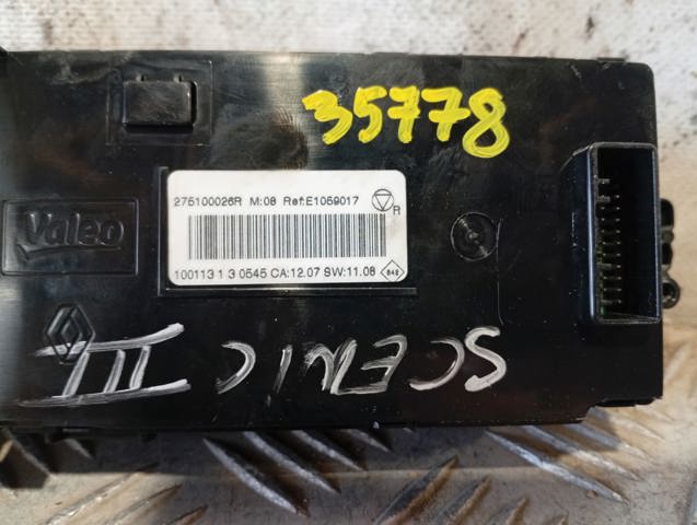 Sterownik trybów ogrzewania/klimatyzacji 275100026R RENAULT