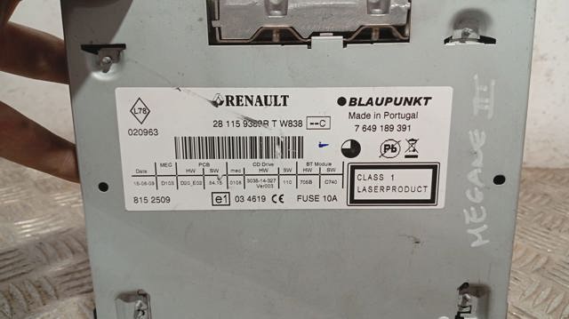 Radioodtwarzacz (radio AM/FM) 281159389R RENAULT