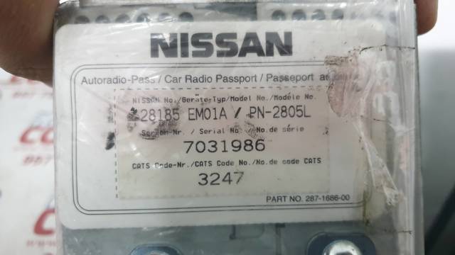 Radioodtwarzacz (radio AM/FM) Nissan Tiida C11X